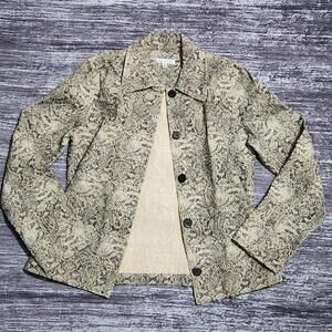 Rebecca Malone Textured Print Jacket Women's S